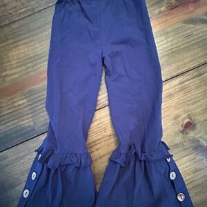 ✨Honeydew USA Navy Leggings with Ruffle Hem